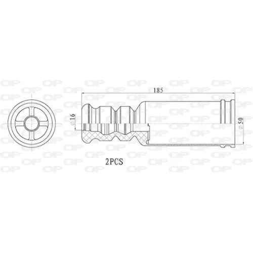 Ochranná sada tlmiča proti prachu OPEN PARTS DCK5102.02