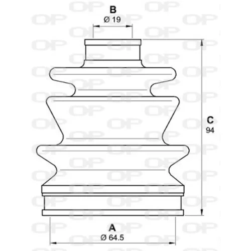 Manžeta hnacieho hriadeľa - opravná sada OPEN PARTS SJK7031.00 - obr. 1