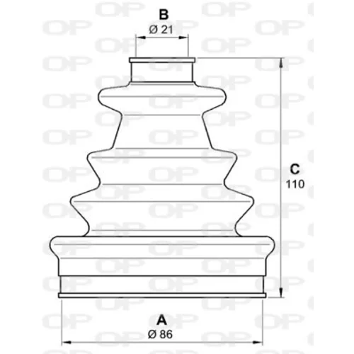 Manžeta hnacieho hriadeľa - opravná sada OPEN PARTS SJK7149.00 - obr. 1