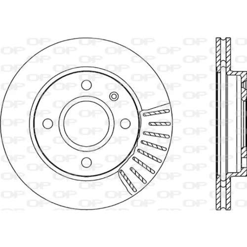 Brzdový kotúč OPEN PARTS BDA1176.20