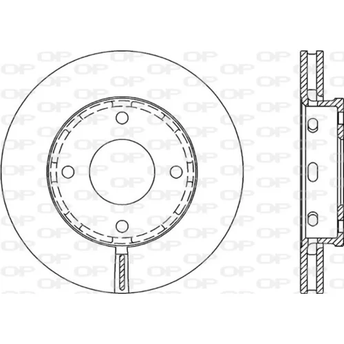 Brzdový kotúč OPEN PARTS BDA2055.20