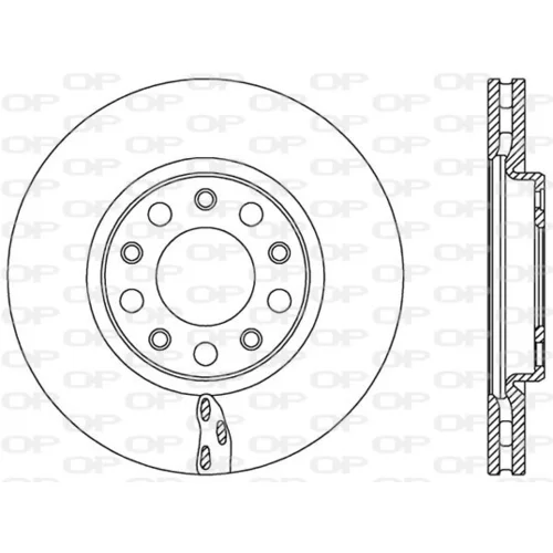 Brzdový kotúč OPEN PARTS BDA2521.20