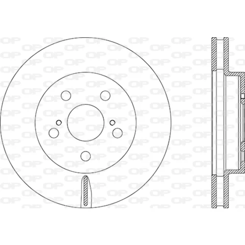Brzdový kotúč OPEN PARTS BDA2885.20