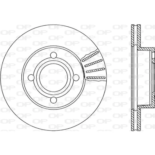 Brzdový kotúč OPEN PARTS BDR1032.20