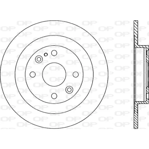 Brzdový kotúč OPEN PARTS BDR1281.10