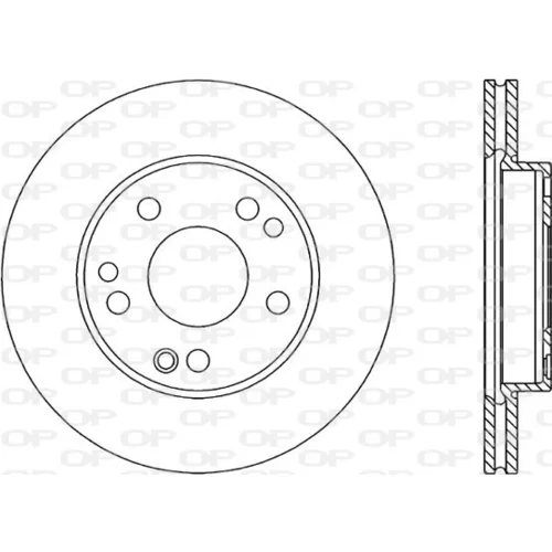 Brzdový kotúč OPEN PARTS BDR1302.20