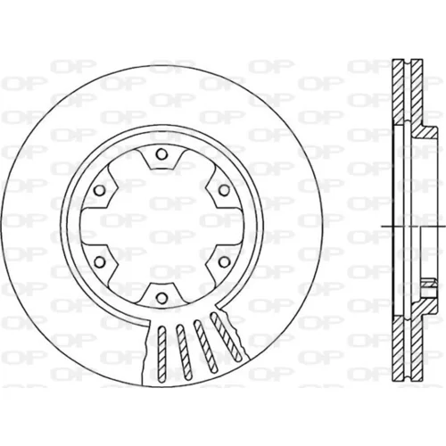Brzdový kotúč OPEN PARTS BDR1384.20