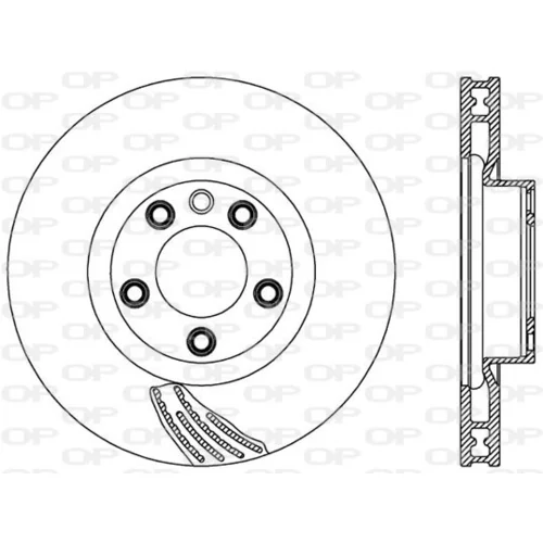 Brzdový kotúč OPEN PARTS BDR2574.20