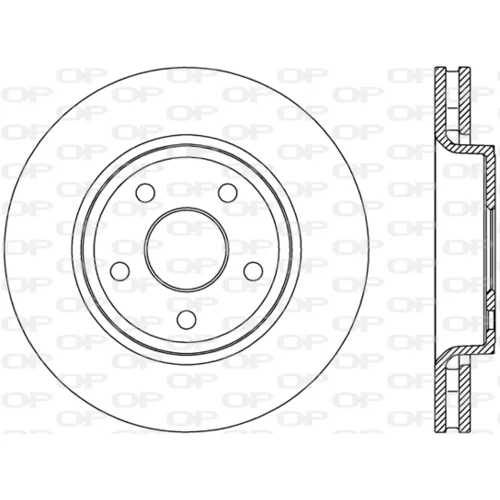 Brzdový kotúč OPEN PARTS BDR2782.20