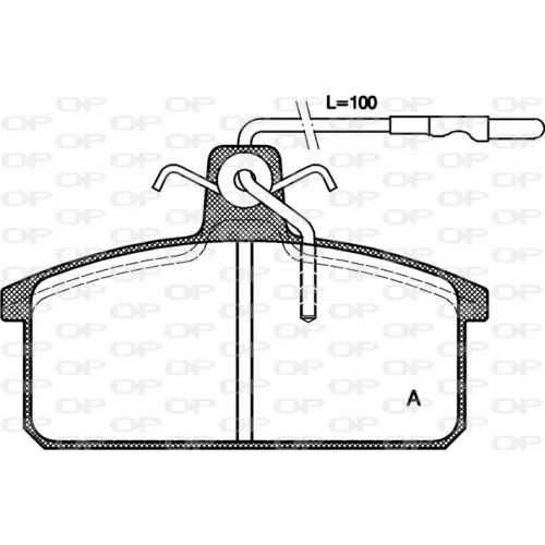 Sada brzdových platničiek kotúčovej brzdy OPEN PARTS BPA0128.32