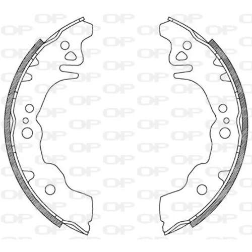 Sada brzdových čeľustí OPEN PARTS BSA2127.00