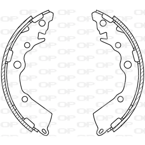 Sada brzdových čeľustí OPEN PARTS BSA2251.00