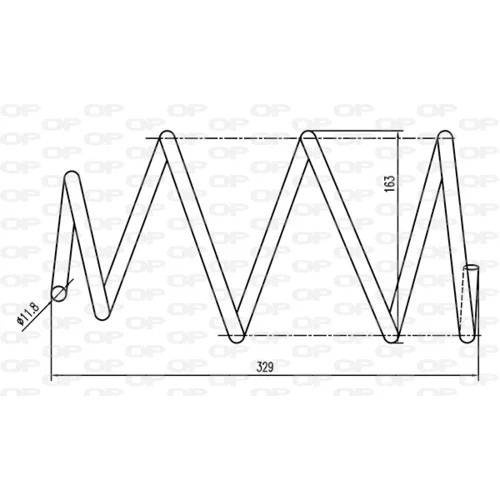 Pružina podvozku OPEN PARTS CSR9022.00