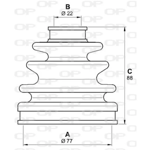 Manžeta hnacieho hriadeľa - opravná sada OPEN PARTS SJK7071.00 - obr. 1