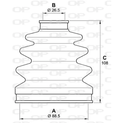 Manžeta hnacieho hriadeľa - opravná sada OPEN PARTS SJK7115.00 - obr. 1