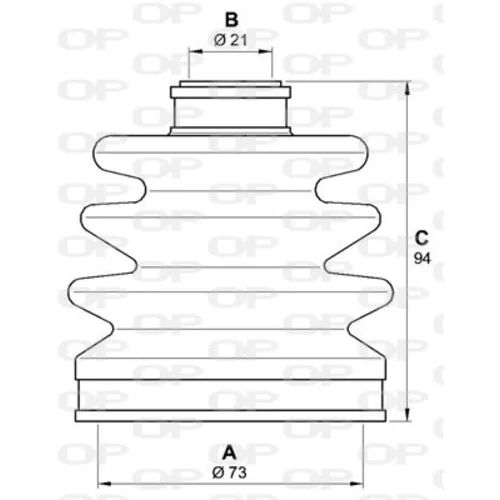 Manžeta hnacieho hriadeľa - opravná sada OPEN PARTS SJK7167.00 - obr. 1