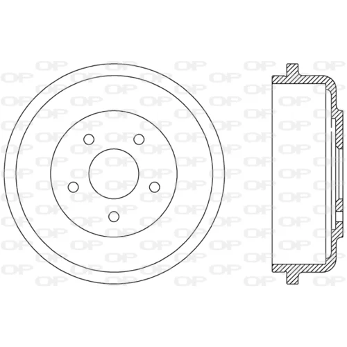 Brzdový bubon OPEN PARTS BAD9073.10