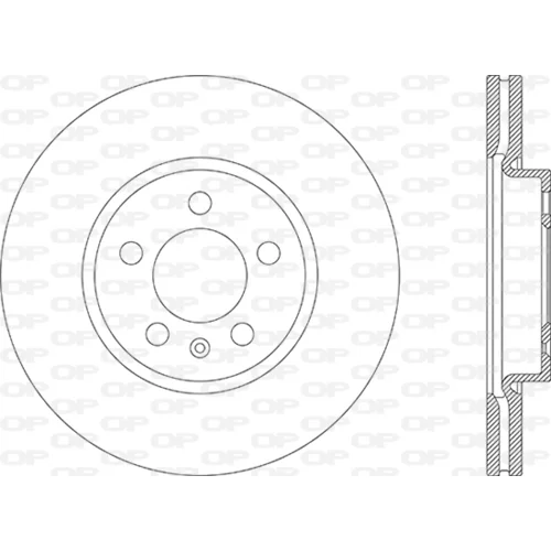 Brzdový kotúč OPEN PARTS BDA2867.20