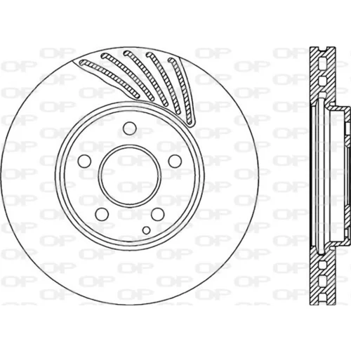 Brzdový kotúč OPEN PARTS BDR2267.20