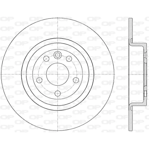 Brzdový kotúč OPEN PARTS BDR2844.10