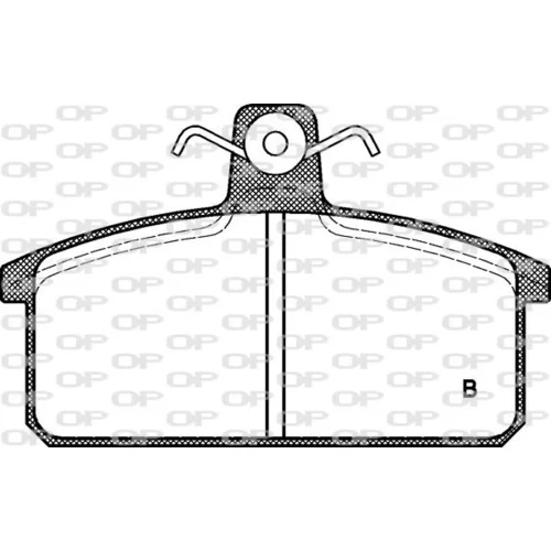 Sada brzdových platničiek kotúčovej brzdy OPEN PARTS BPA0128.32 - obr. 1