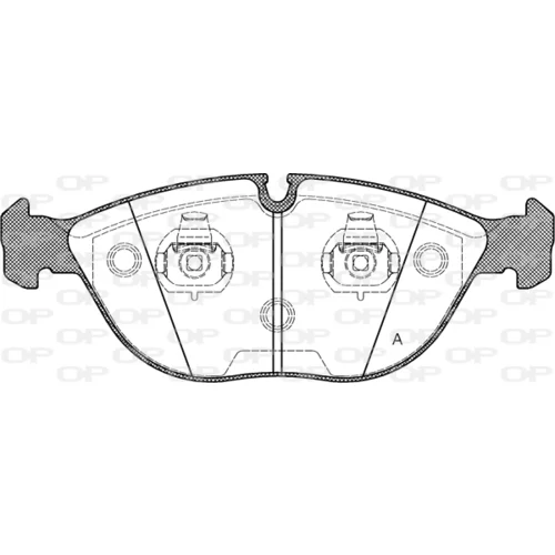 Sada brzdových platničiek kotúčovej brzdy OPEN PARTS BPA0597.00