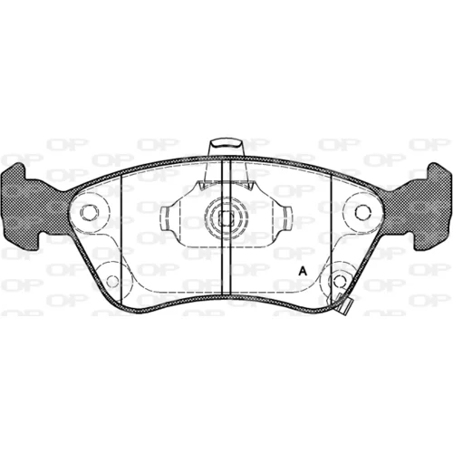 Sada brzdových platničiek kotúčovej brzdy OPEN PARTS BPA0676.02