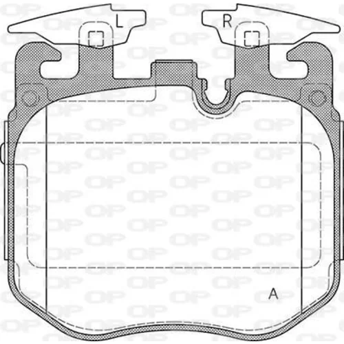 Sada brzdových platničiek kotúčovej brzdy OPEN PARTS BPA1690.00