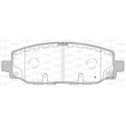 Sada brzdových platničiek kotúčovej brzdy OPEN PARTS BPA1844.02