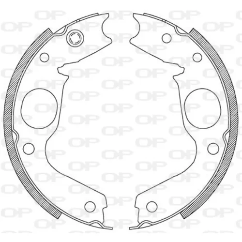 Sada brzdových čeľustí OPEN PARTS BSA2076.00