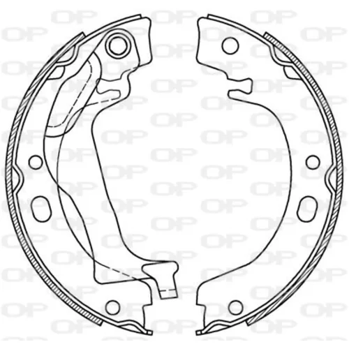 Sada brzdových čeľustí OPEN PARTS BSA2224.00