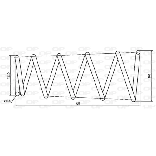 Pružina podvozku OPEN PARTS CSR9004.00