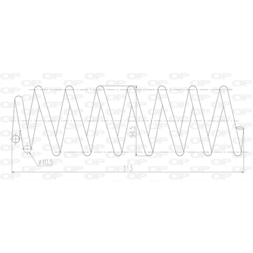 Pružina podvozku OPEN PARTS CSR9016.00