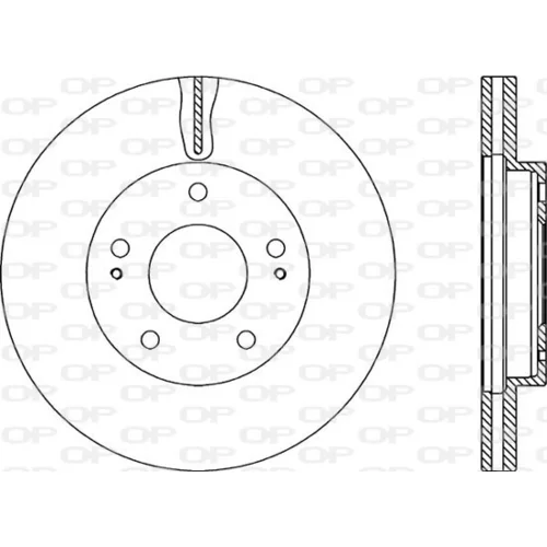 Brzdový kotúč OPEN PARTS BDA2205.20