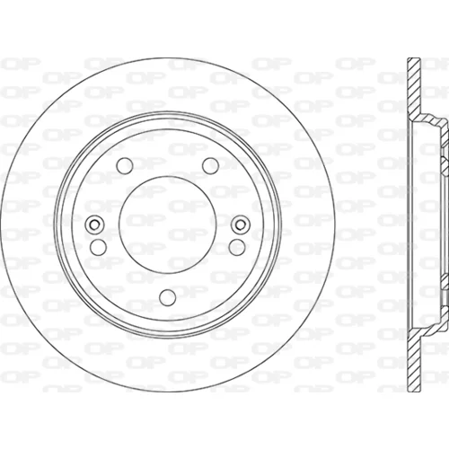 Brzdový kotúč OPEN PARTS BDA2876.10