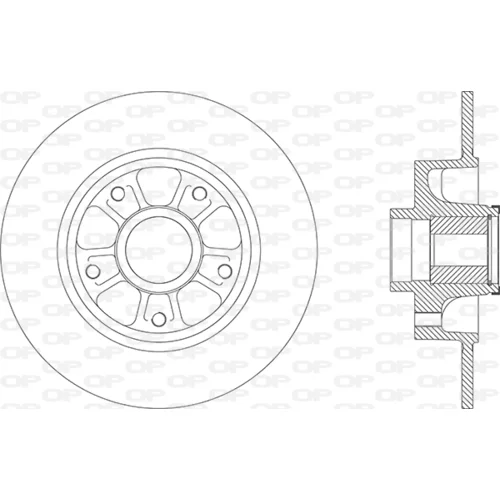 Brzdový kotúč OPEN PARTS BDA2880.30