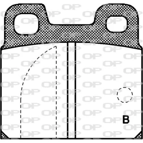 Sada brzdových platničiek kotúčovej brzdy OPEN PARTS BPA0005.11 - obr. 1