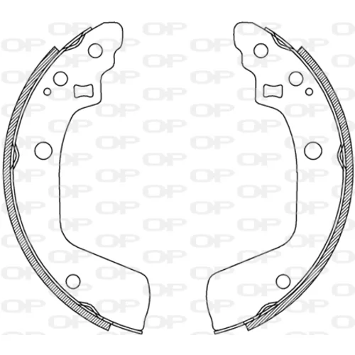 Sada brzdových čeľustí OPEN PARTS BSA2246.00