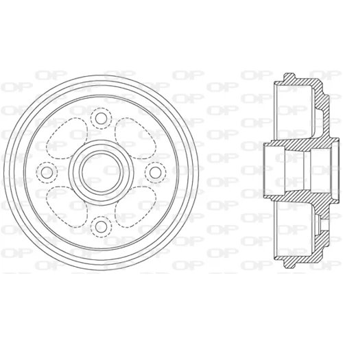 Brzdový bubon OPEN PARTS BAD9051.40