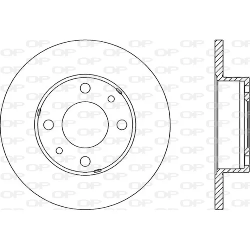 Brzdový kotúč OPEN PARTS BDA1131.10