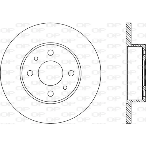 Brzdový kotúč OPEN PARTS BDA1229.10