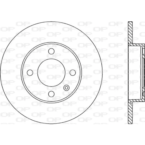 Brzdový kotúč OPEN PARTS BDA1573.10
