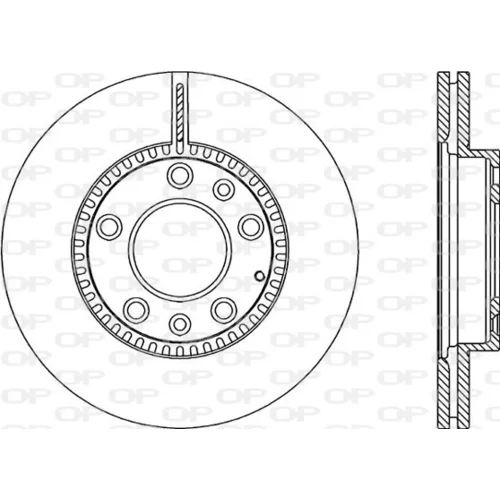 Brzdový kotúč OPEN PARTS BDA2356.20