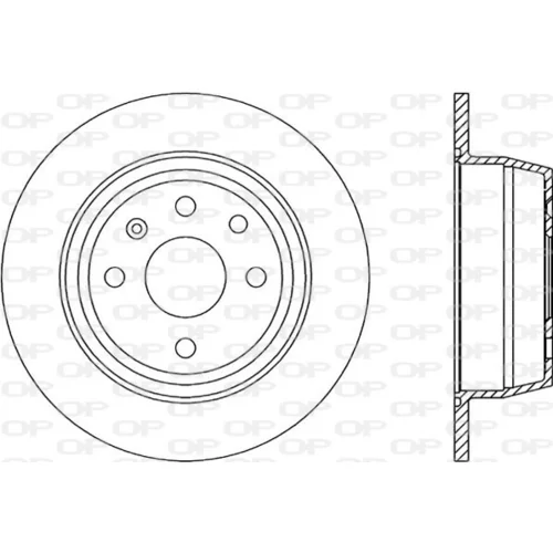 Brzdový kotúč OPEN PARTS BDR1416.10