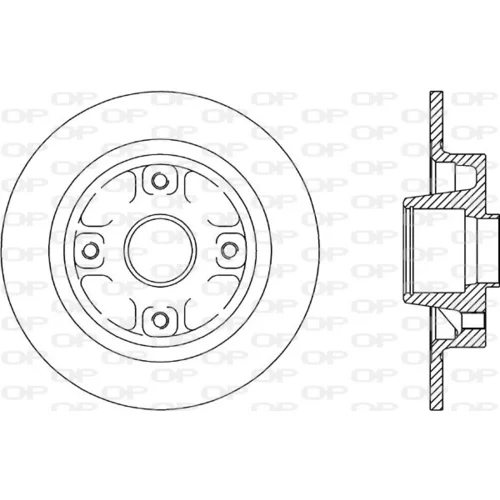 Brzdový kotúč OPEN PARTS BDR1607.10