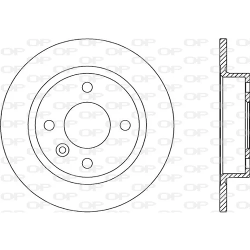 Brzdový kotúč OPEN PARTS BDR1610.10