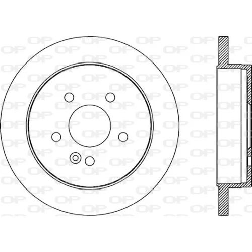 Brzdový kotúč OPEN PARTS BDR1935.10