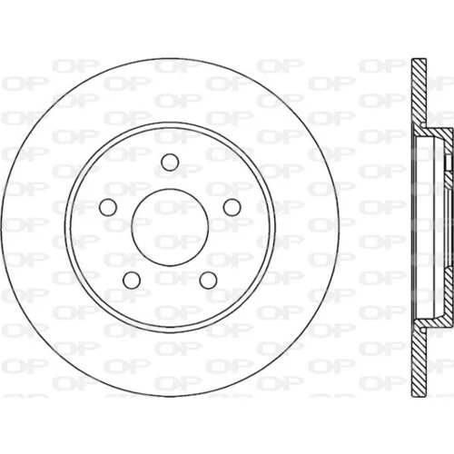 Brzdový kotúč OPEN PARTS BDR1948.10