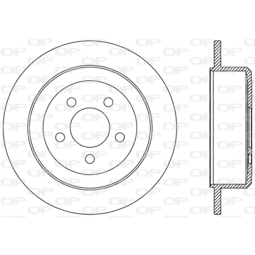 Brzdový kotúč OPEN PARTS BDR2479.10