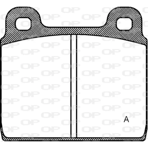 Sada brzdových platničiek kotúčovej brzdy OPEN PARTS BPA0002.20